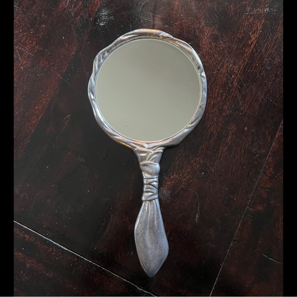 GODINGER Elegant Silver Hand Mirror - Excellent Condition